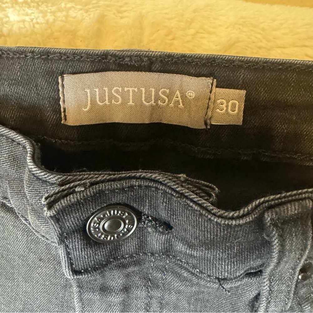 Just USA Black Flare Jeans size 30 - Picture 3 of 10